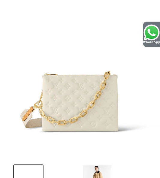 White LV crossbody