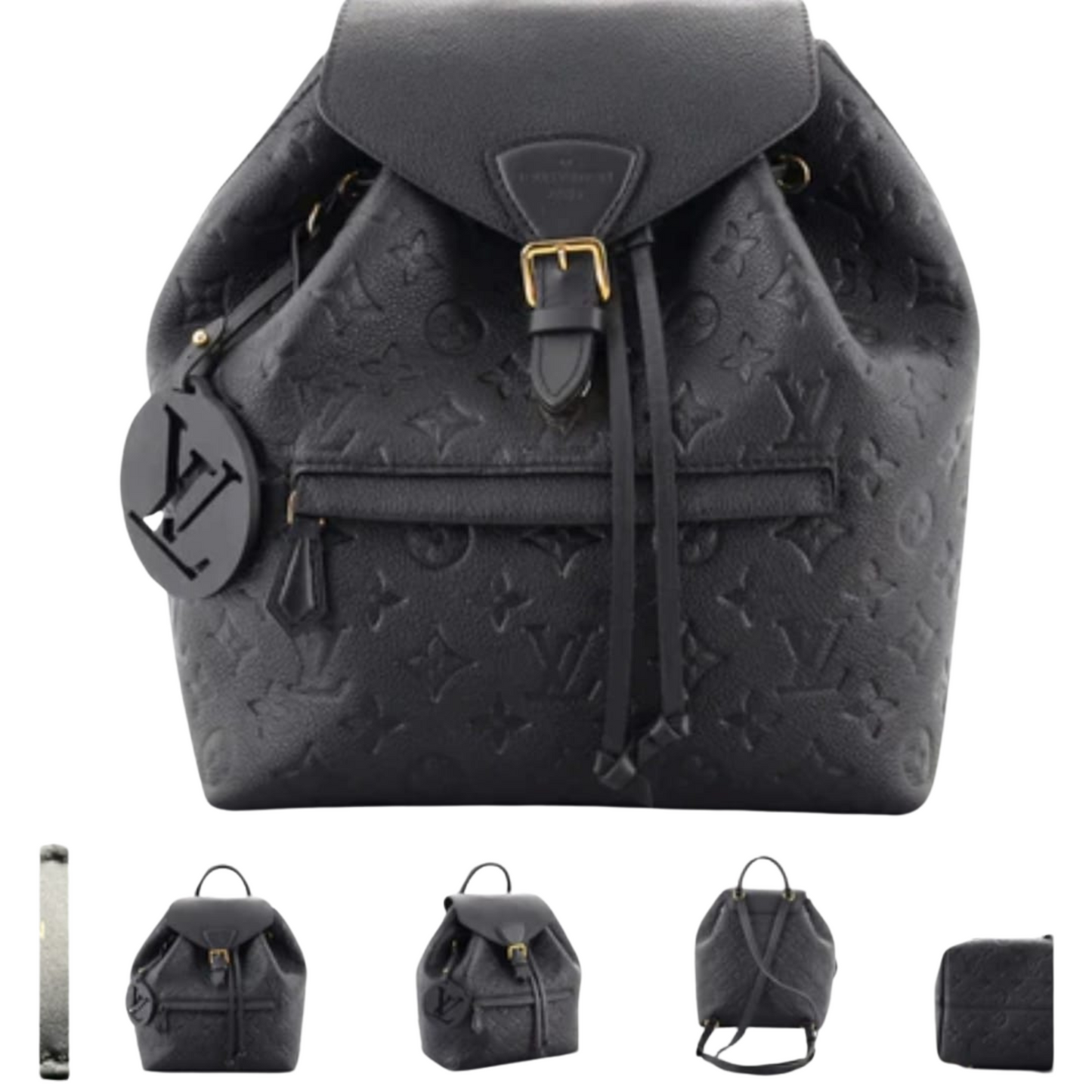 LV Black Backpack