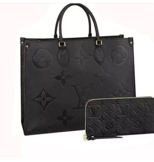 LV Large Tote and Matching Wallet